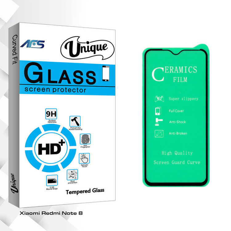 محافظ صفحه نمایش سرامیکی ای اف اس مدل Unique Glass مناسب برای گوشی موبایل شیائومی Redmi Note 8