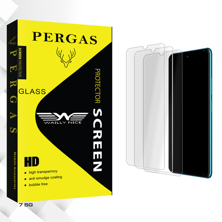 محافظ صفحه نمایش شیشه ای وایلی نایس مدل Pergas Glass MIX3 مناسب برای گوشی موبایل ریلمی 7 5G بسته سه عددی