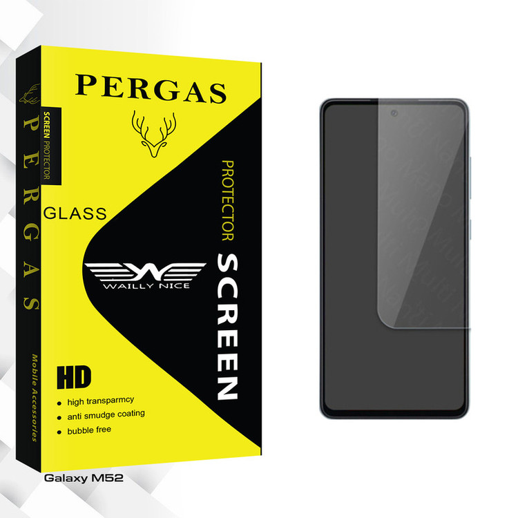 محافظ صفحه نمایش شیشه ای وایلی نایس مدل Pergas Glass مناسب برای گوشی موبایل سامسونگ Galaxy M52