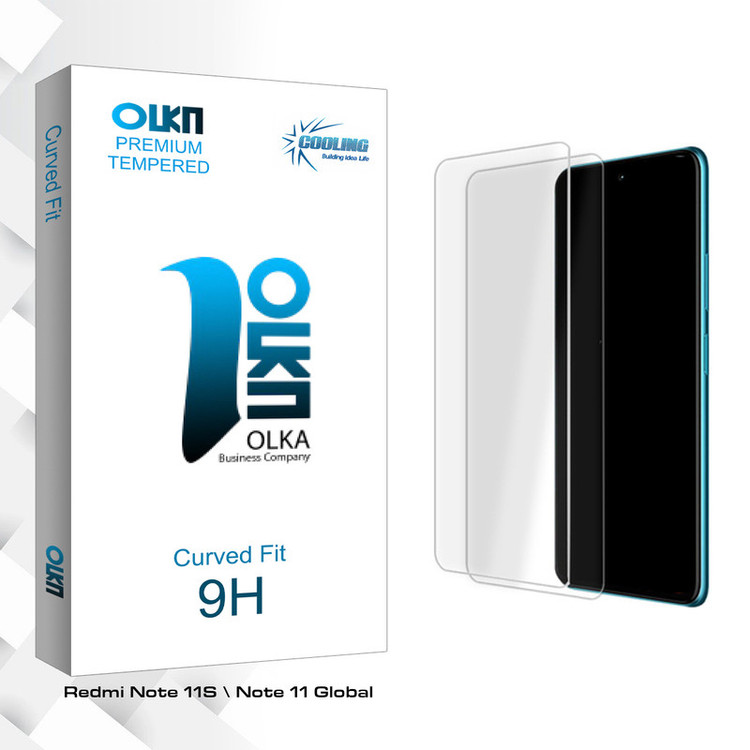 محافظ صفحه نمایش شیشه ای کولینگ مدل Olka Glass MIX مناسب برای گوشی موبایل شیائومی Redmi Note 11S \ Note 11 Global بسته دو عددی