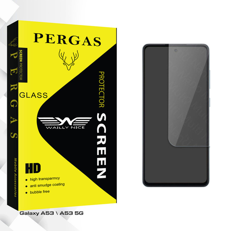 محافظ صفحه نمایش شیشه ای وایلی نایس مدل Pergas Glass مناسب برای گوشی موبایل سامسونگ Galaxy A53 \ A53 5G