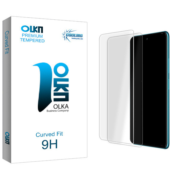 محافظ صفحه نمایش شیشه ای کولینگ مدل Olka Glass مناسب برای گوشی موبایل ریلمی 8 5G بسته دو عددی