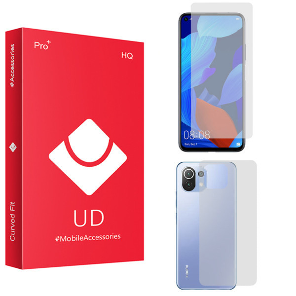 محافظ صفحه نمایش یو دی مدل HQ مناسب برای گوشی موبایل شیائومی Mi 11 Lite به همراه محافظ پشت گوشی