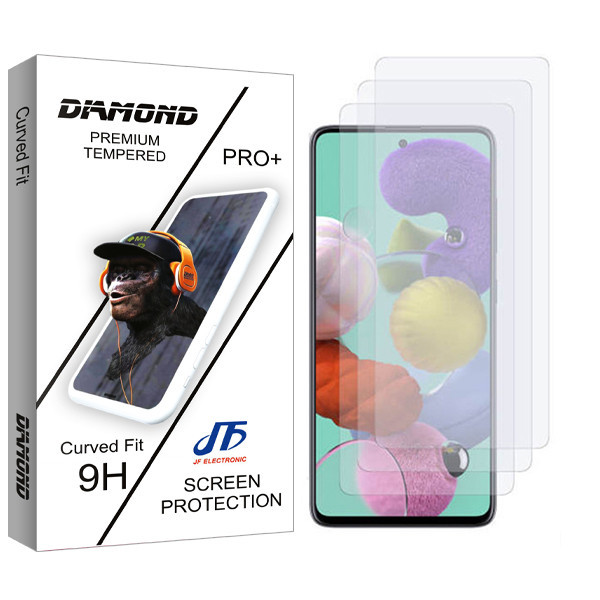 محافظ صفحه نمایش شیشه ای جی اف مدل Diamond Glass مناسب برای گوشی موبایل سامسونگ Galaxy S21 FE بسته 3 عددی