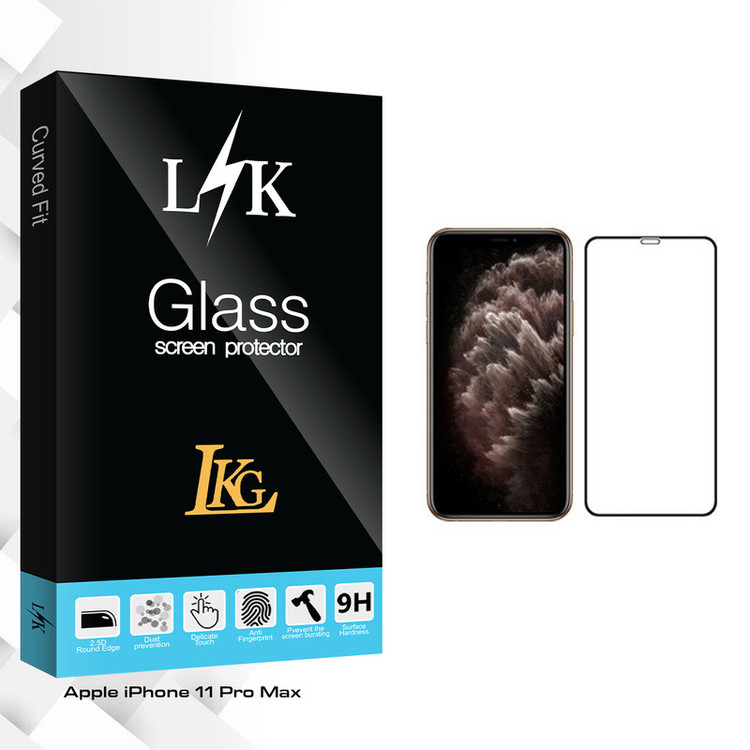 محافظ صفحه نمایش ال کا جی مدل LK Glass مناسب برای گوشی موبایل اپل iPhone 11 Pro Max