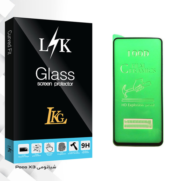 محافظ صفحه نمایش سرامیکی ال کا جی مدل LK Glass مناسب برای گوشی موبایل شیائومی Poco X3