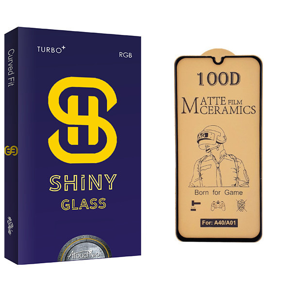 محافظ صفحه نمایش سرامیکی آتوچبو مدل Shiny Glass مناسب برای گوشی موبایل سامسونگ Galaxy A01