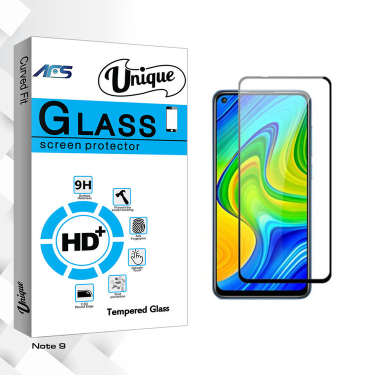 محافظ صفحه نمایش سرامیکی ای اف اس مدل Unique Glass مناسب برای گوشی موبایل شیائومی redmi Note 9