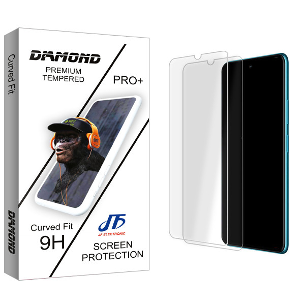 محافظ صفحه نمایش شیشه ای جی اف مدل Diamond Glass MIX مناسب برای گوشی موبایل شیائومی Mi A3 بسته دو عددی