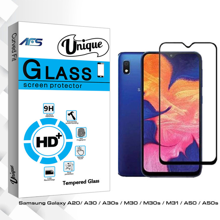 محافظ صفحه نمایش سرامیکی ای اف اس مدل Unique Glass مناسب برای گوشی موبایل سامسونگ Galaxy A20/ A30 / A30s / M30 / M30s / M31 / A50 / A50s