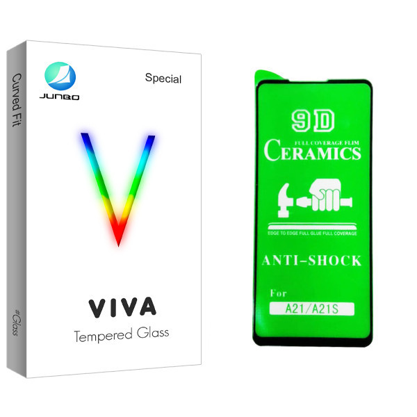 محافظ صفحه نمایش جانبو مدل Viva Glass مناسب برای گوشی موبایل سامسونگ Galaxy A21S