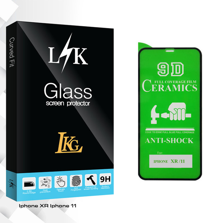محافظ صفحه نمایش 9D ال کا جی مدل LK Glass مناسب برای گوشی موبایل اپل iphone XR / 11