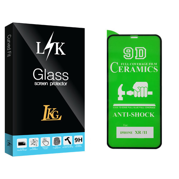 محافظ صفحه نمایش 9D ال کا جی مدل LK Glass مناسب برای گوشی موبایل اپل iphone XR / 11