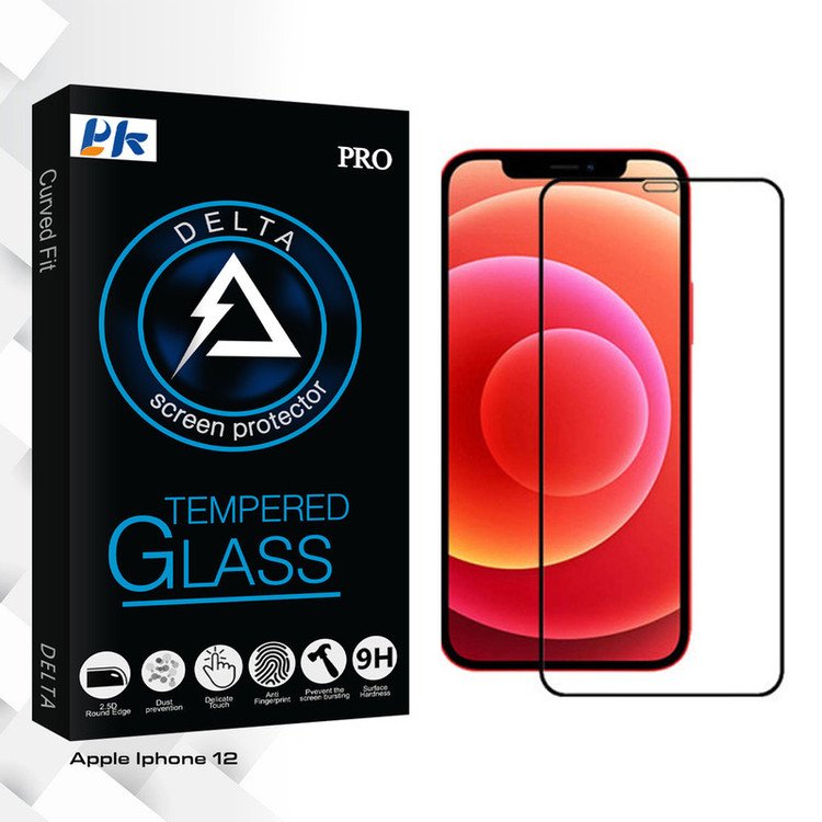 محافظ صفحه نمایش پی کی مدل Delta Glass مناسب برای گوشی موبایل اپل Iphone 12