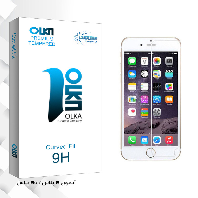 محافظ صفحه نمایش کولینگ مدل Olka glass مناسب برای گوشی موبایل اپل Iphone 6s/6s plus