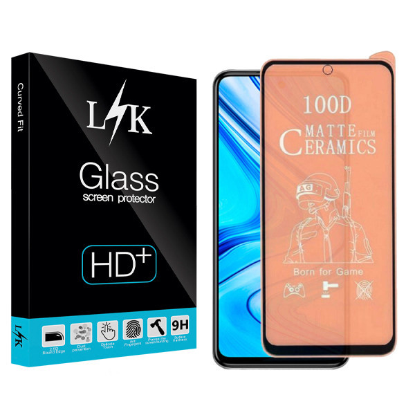 محافظ صفحه نمایش سرامیکی ال کی مدل +HD مناسب برای گوشی موبایل شیائومی Redmi Note 9 pro/ 9S