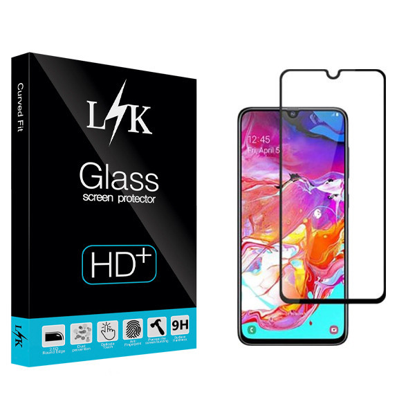 محافظ صفحه نمایش ال کی مدل Hard glass مناسب برای گوشی موبایل سامسونگ Galaxy A70