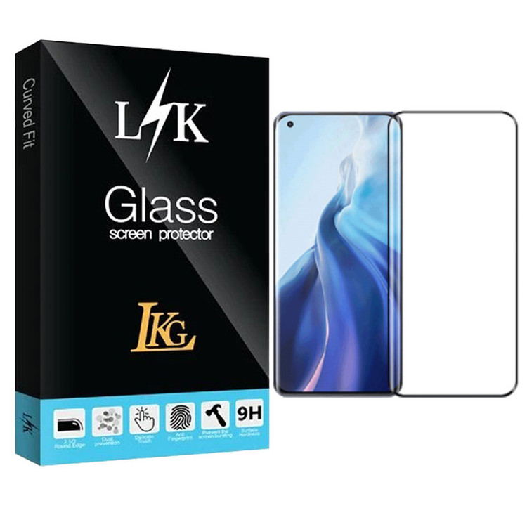 محافظ صفحه نمایش ال کا جی مدل فول چسب مناسب برای گوشی موبایل شیائومی Mi 11 4G