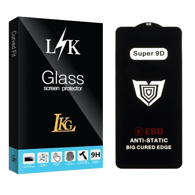 محافظ صفحه نمایش ال کا جی مدل Super 9D مناسب برای گوشی موبایل آنر 9X 4G