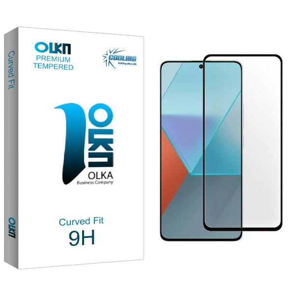 محافظ صفحه نمایش شیشه ای کولینگ مدل Olka مناسب برای گوشی موبایل شیائومی Redmi note 13R Pro