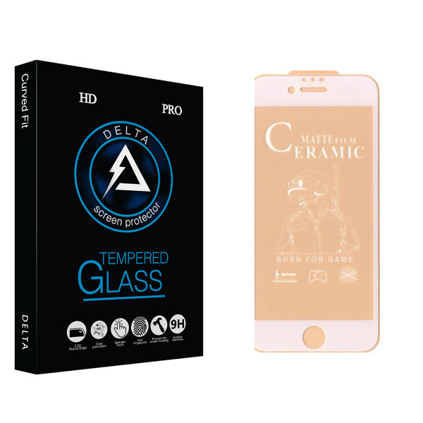 محافظ صفحه نمایش سرامیکی دلتا مدل HD مناسب برای گوشی موبایل اپل Iphone 6 / 6S / 7 / 8 / SE 2020