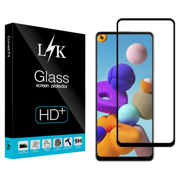 محافظ صفحه نمایش ال کی مدل +HD مناسب برای گوشی موبایل سامسونگ Galaxy A21s
