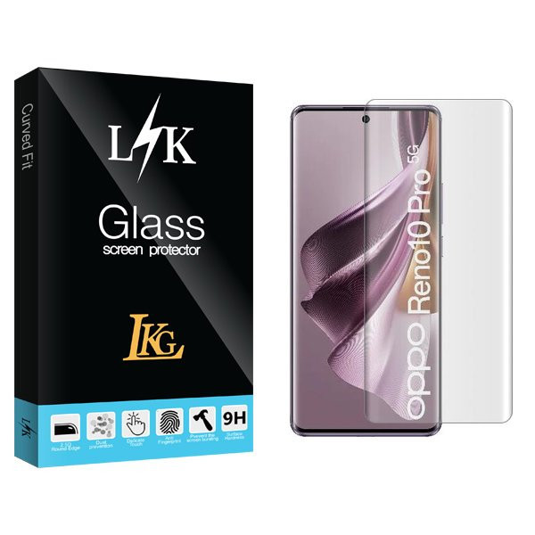 محافظ صفحه نمایش ال کا جی مدل LKK UV مناسب برای گوشی موبایل اوپو Reno 10 Pro