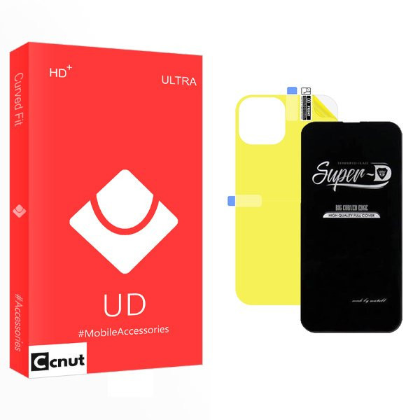 محافظ صفحه نمایش کوکونات مدل UD SuperD مناسب برای گوشی موبایل اپل iPhone 13 Pro Max به همراه محافظ پشت گوشی