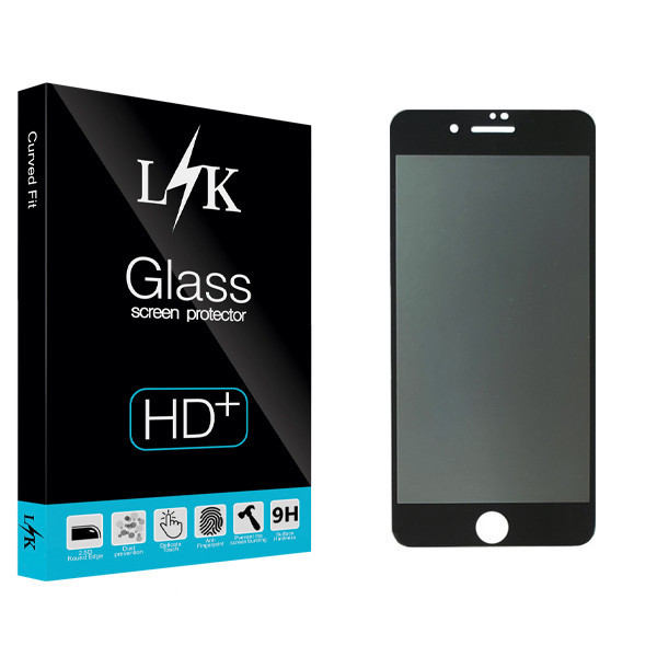 محافظ صفحه نمایش حریم شخصی ال کی مدل Hard glass مناسب برای گوشی موبایل اپل iphone 8 Plus