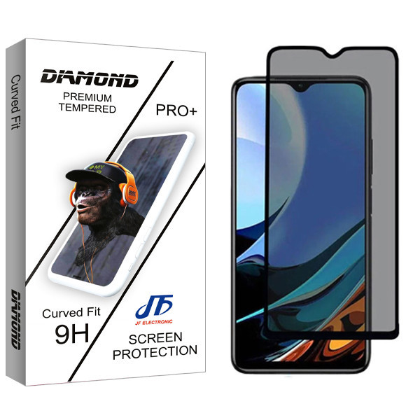 محافظ صفحه نمایش حریم شخصی جی اف مدل Diamond Secret مناسب برای گوشی موبایل شیائومی Redmi 9T NFC
