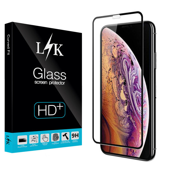 محافظ صفحه نمایش مات ال کی مدل Hard glass مناسب برای گوشی موبایل اپل Iphone xs max