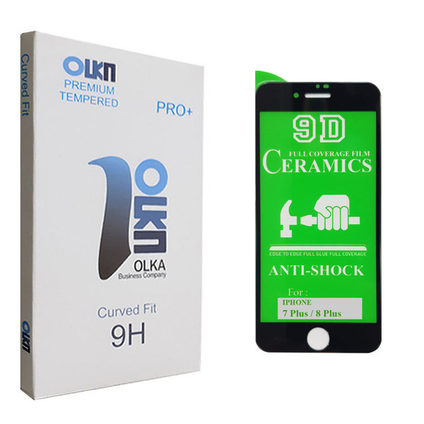محافظ صفحه نمایش 9D الکا مدل +PRO مناسب برای گوشی موبایل اپل iphone 7 plus / 8 plus