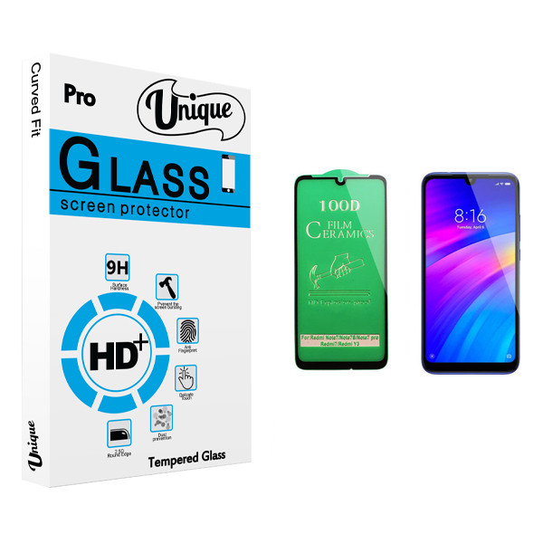 محافظ صفحه نمایش سرامیکی یونیک مدل +Clear مناسب برای گوشی موبایل شیائومی Redmi 7