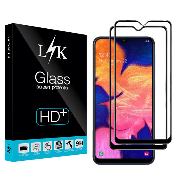 محافظ صفحه نمایش ال کی مدل +HD مناسب برای گوشی موبایل سامسونگ Galaxy A20 بسته دو عددی