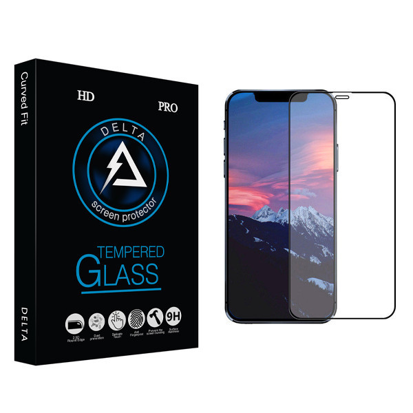 محافظ صفحه نمایش سرامیکی دلتا مدل Fit مناسب برای گوشی موبایل اپل iPhone 12 Pro Max