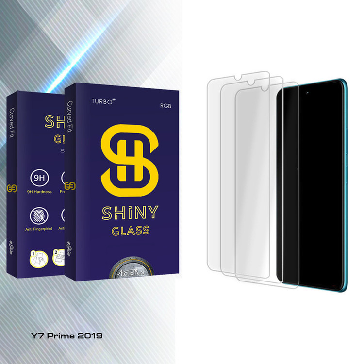 محافظ صفحه نمایش شیشه ای آتوچبو مدل Shiny Glass MIX3 مناسب برای گوشی موبایل هوآوی Y7 Prime 2019 بسته سه عددی
