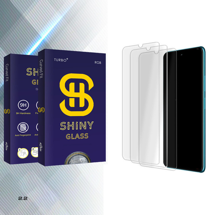 محافظ صفحه نمایش شیشه ای آتوچبو مدل Shiny Glass MIX3 مناسب برای گوشی موبایل نوکیا 2.2 بسته سه عددی