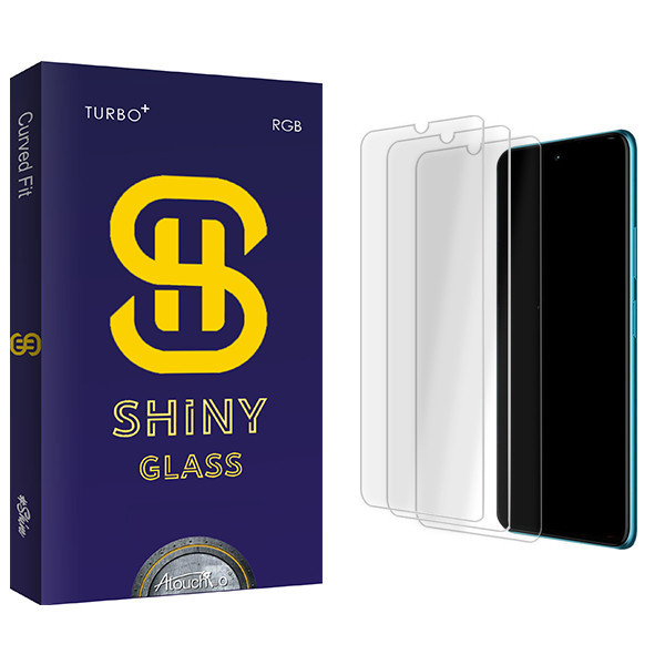 محافظ صفحه نمایش شیشه ای آتوچبو مدل Shiny Glass MIX3 مناسب برای گوشی موبایل نوکیا 2.2 بسته سه عددی
