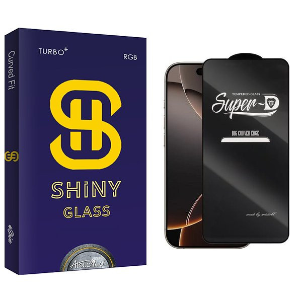 محافظ صفحه نمایش آتوچبو مدل Shinynewpkg SuperD مناسب برای گوشی موبایل اپل iPhone 16 Pro