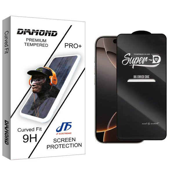 محافظ صفحه نمایش جی اف مدل Diamond2 SuperD مناسب برای گوشی موبایل اپل iPhone 16 Pro