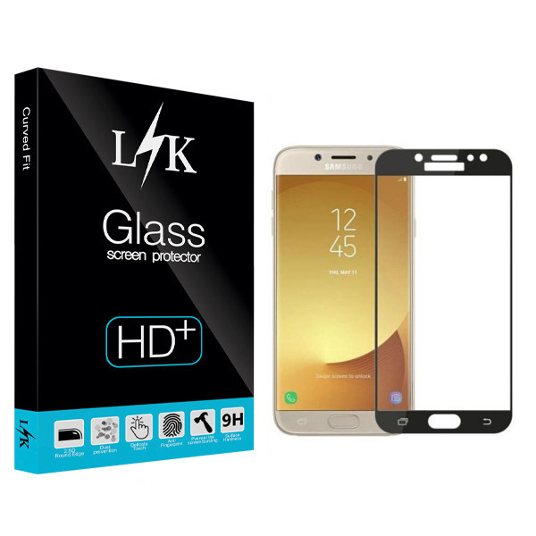 محافظ صفحه نمایش شیشه ای ال کی مدل +LITE مناسب برای گوشی موبایل سامسونگ Galaxy J5 Pro