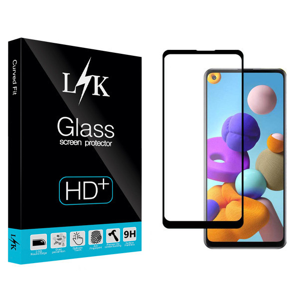 محافظ صفحه نمایش ال کی مدل +LITE مناسب برای گوشی موبایل سامسونگ Galaxy A21s