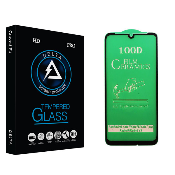 محافظ صفحه نمایش سرامیکی دلتا مدل Fit مناسب برای گوشی موبایل شیائومی Redmi Note 7