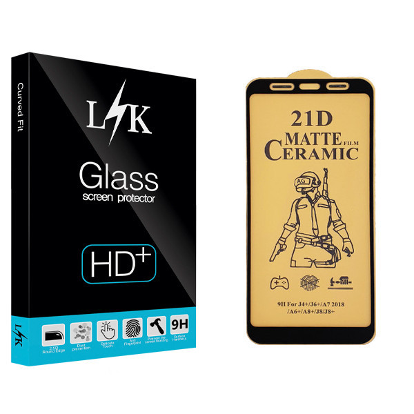 محافظ صفحه نمایش سرامیکی ال کی مدل Hard glass مناسب برای گوشی موبایل سامسونگ Galaxy J4 Plus
