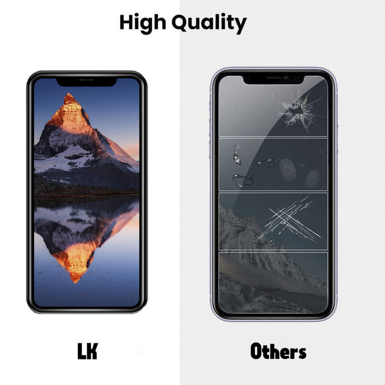 محافظ صفحه نمایش حریم شخصی ال کی مدل Hard glass مناسب برای گوشی موبایل سامسونگ Galaxy A02s