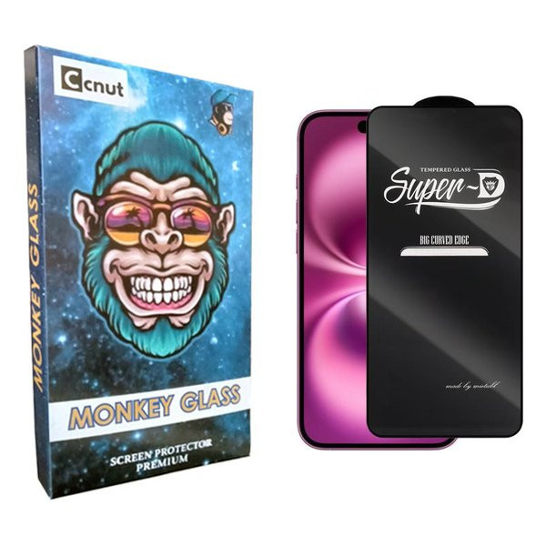 محافظ صفحه نمایش کوکونات مدل mnk SuperD مناسب برای گوشی موبایل اپل iPhone 16 plus