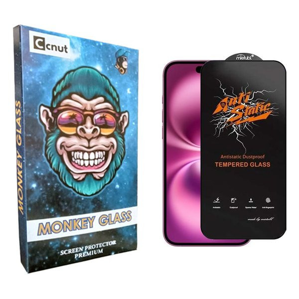 محافظ صفحه نمایش کوکونات مدل mnk Antistatic مناسب برای گوشی موبایل اپل iPhone 16 plus