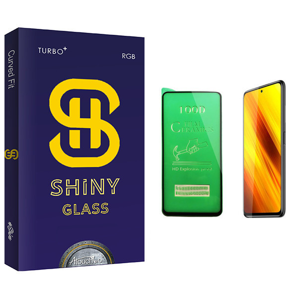 محافظ صفحه نمایش سرامیکی آتوچبو مدل Shiny Glass مناسب برای گوشی موبایل شیائومی Poco X3