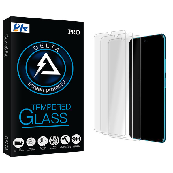 محافظ صفحه نمایش شیشه ای پی کی مدل Delta Glass MIX مناسب برای گوشی موبایل سامسونگ Galaxy A42 5G بسته سه عددی