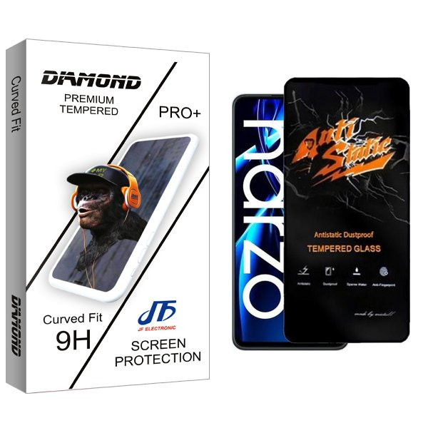 محافظ صفحه نمایش جی اف مدل Diamond Antistatic مناسب برای گوشی موبایل ریلمی Narzo N55
